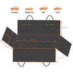 PETIVO Hunde Autositzbezug mit Maßangaben (50,4 x 25,6 Zoll) und Seitenklappen – kompatibel mit Limousine, Familienauto, SUV und Pickup
