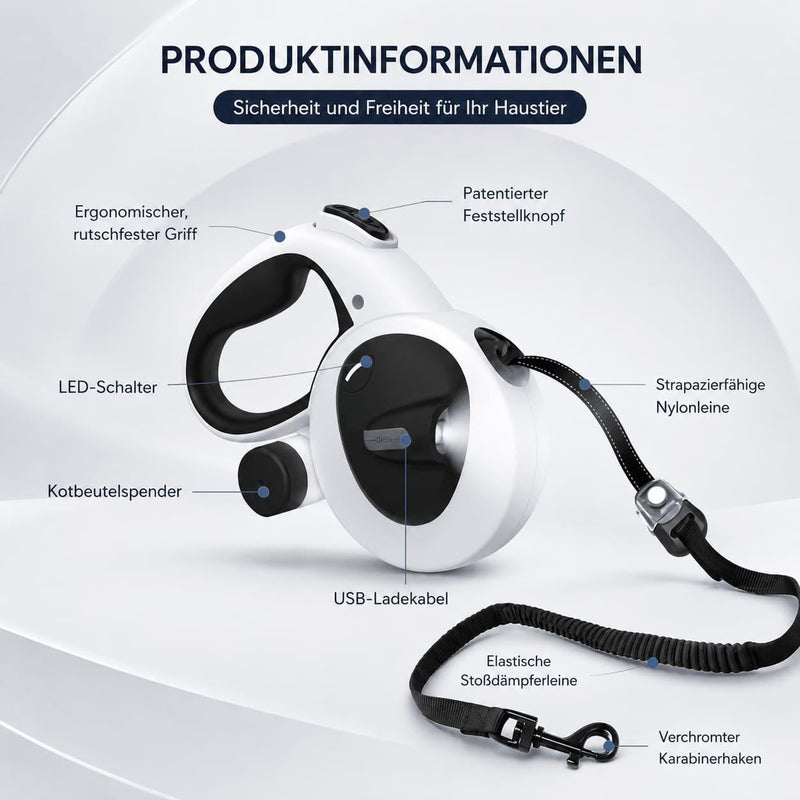 Rollleine mit Licht
